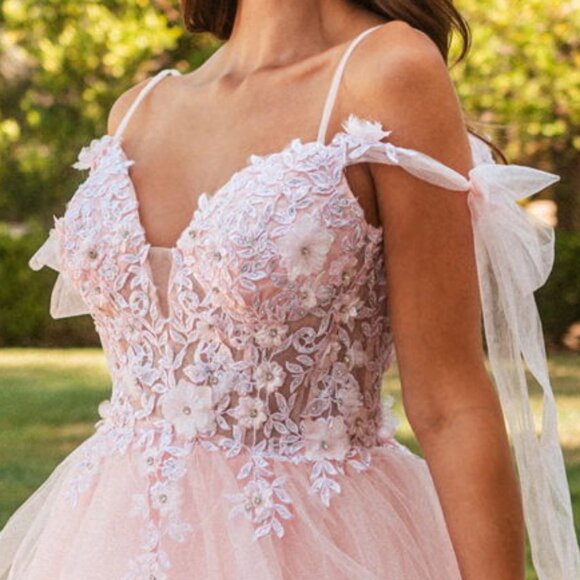 NEW SHORT OFF SHOULDER MINI HOMECOMING DRESS W/ SWEETHEART NECKLINE GL GS3513 - Picture 9 of 10